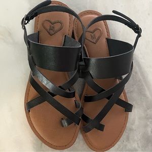 Madeline black sandals, size 7.  EUC!